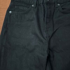 Reformation Cynthia High Rise Straight Jeans Black - Size 25